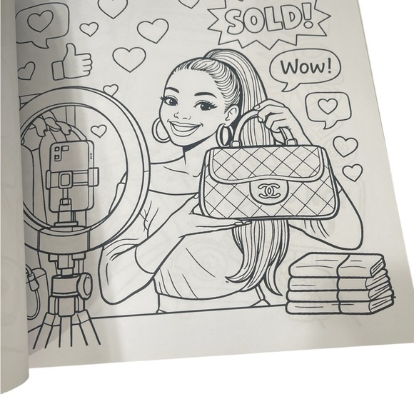 Live , List and Sell Adult and Teen Coloring Book for Resellers - Picture 5 of 12